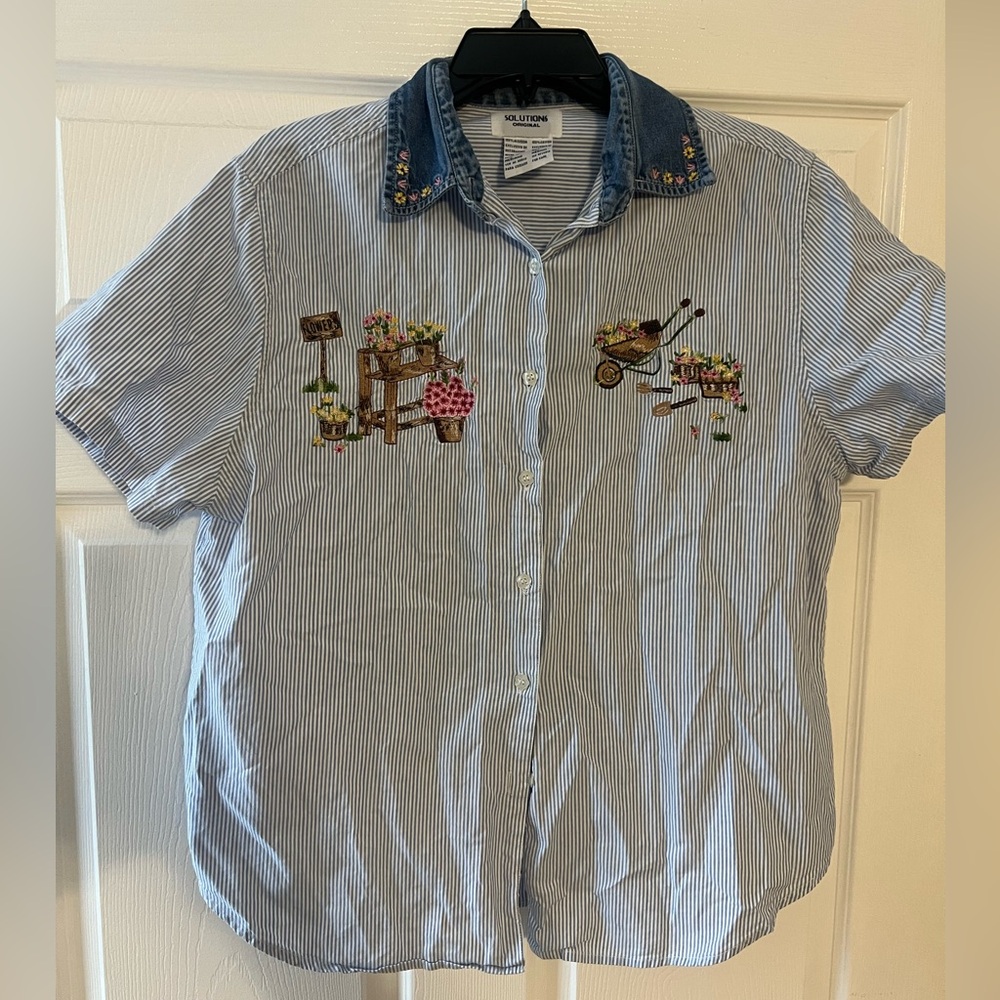 Vintage Solutions Embroidered Shirt